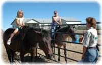 teaching on horse